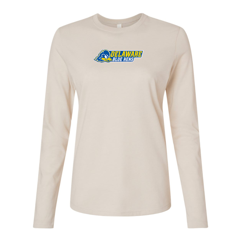 BELLA CANVAS  Delaware Blue Hens Jersey Long Sleeve Tee
