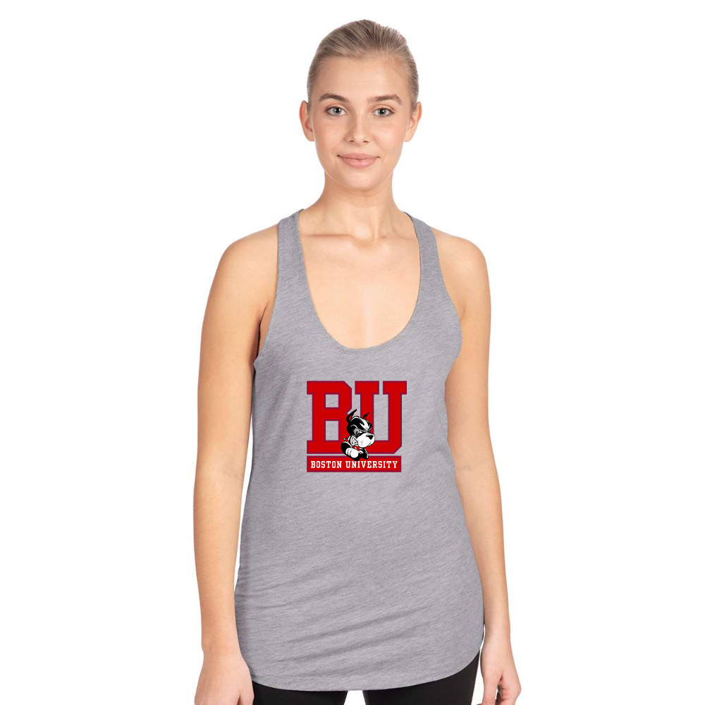 Women's Boston University Terriers Next Level Ideal Racerback Tank