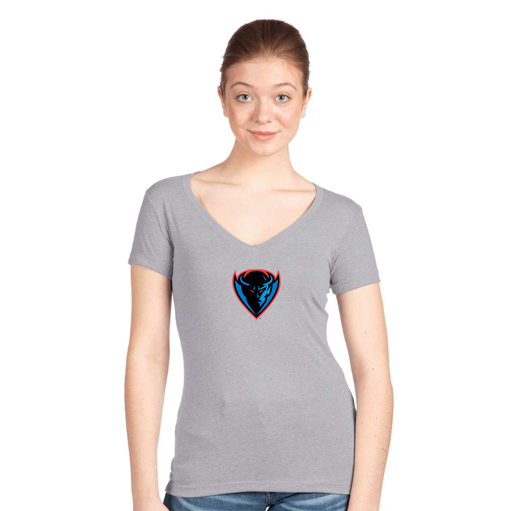 Women's DePaul Blue Demons Next Level V-Neck T-Shirt