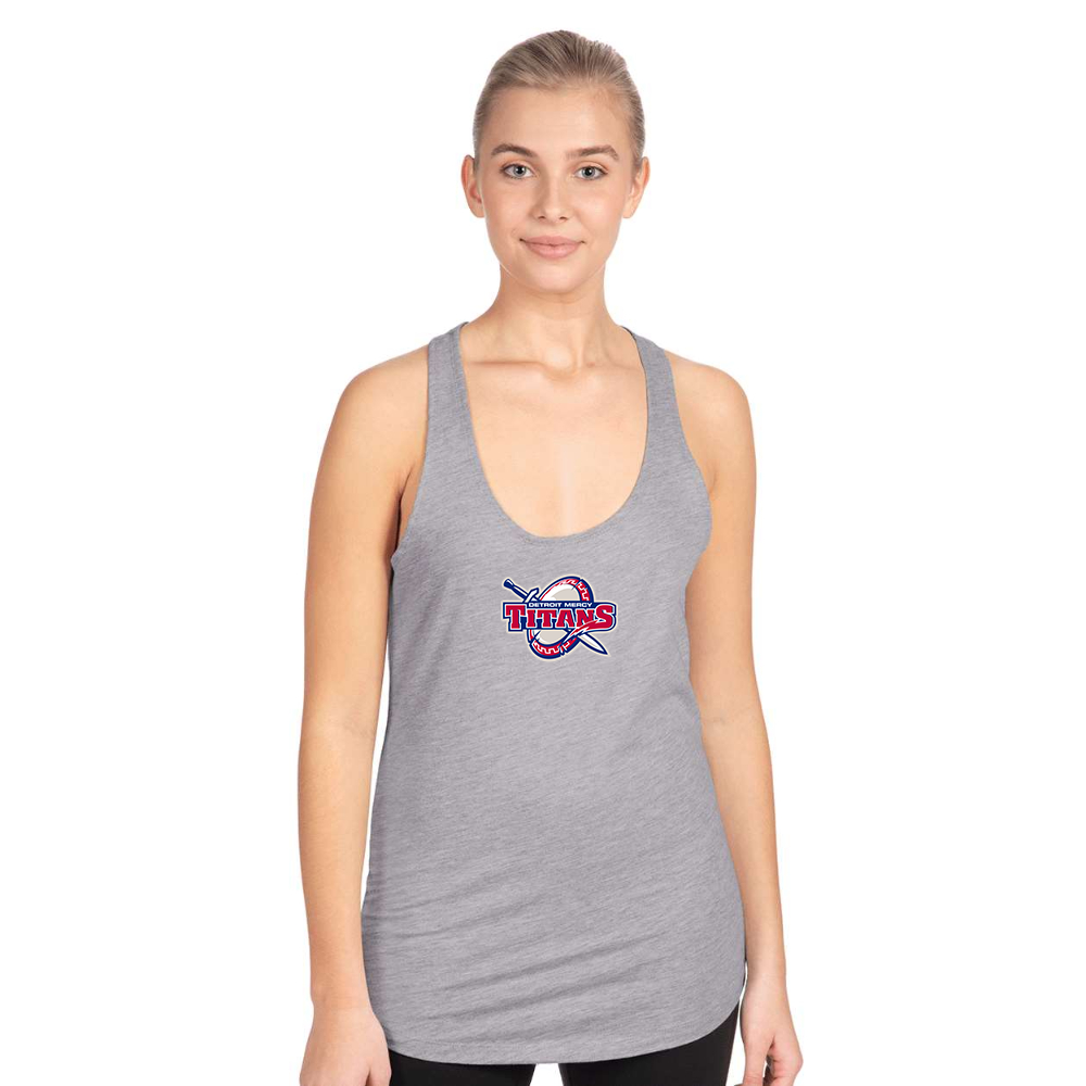 Women's  Detroit Titans  Next Level Ideal Racerback Tank