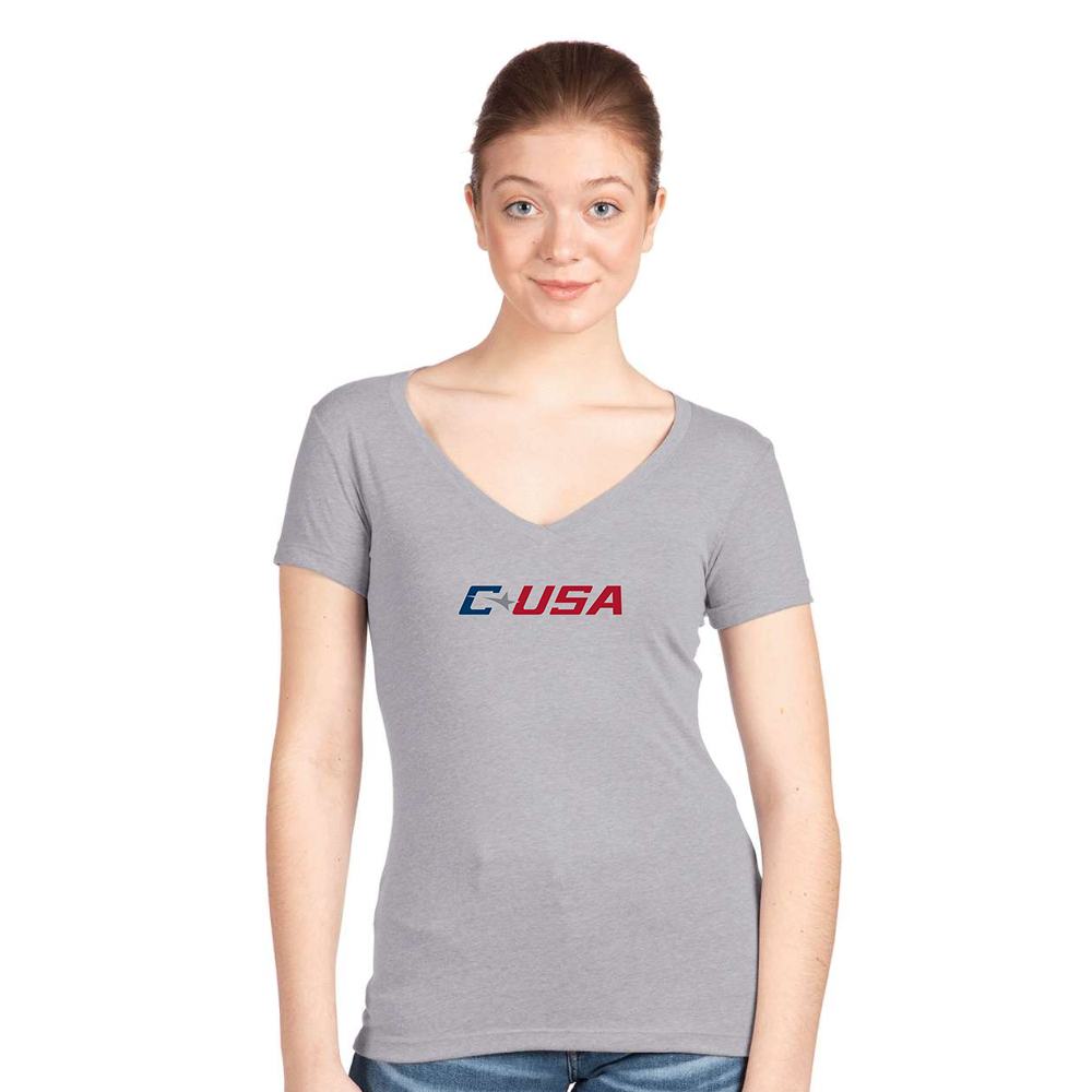 Women's  Conference USAl  Next Level V-Neck T-Shirt