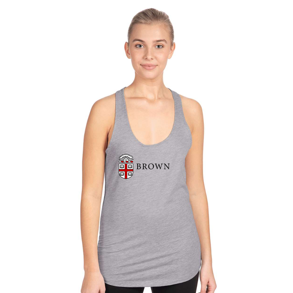 Women's Brown University  Next Level Ideal Racerback Tank