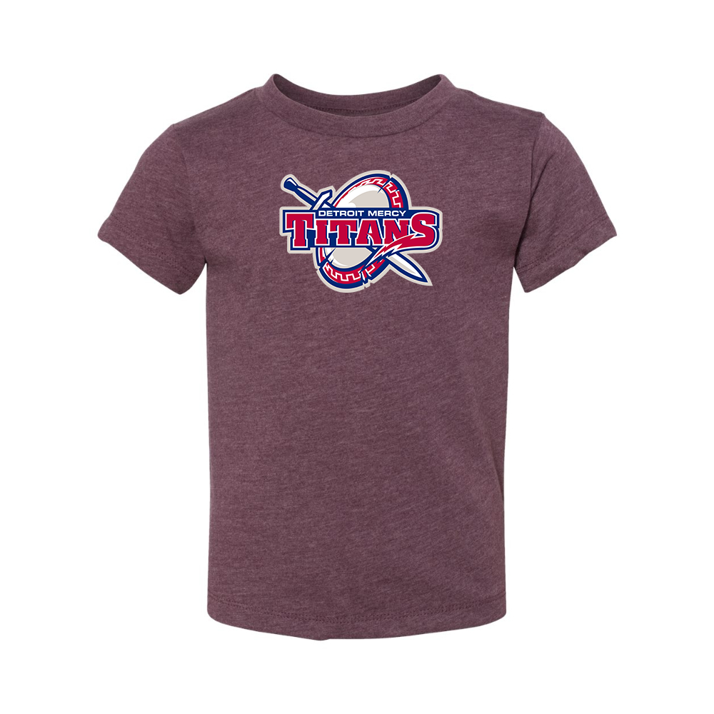 Detroit Titans  BELLA  CANVAS Toddler Jersey Tee