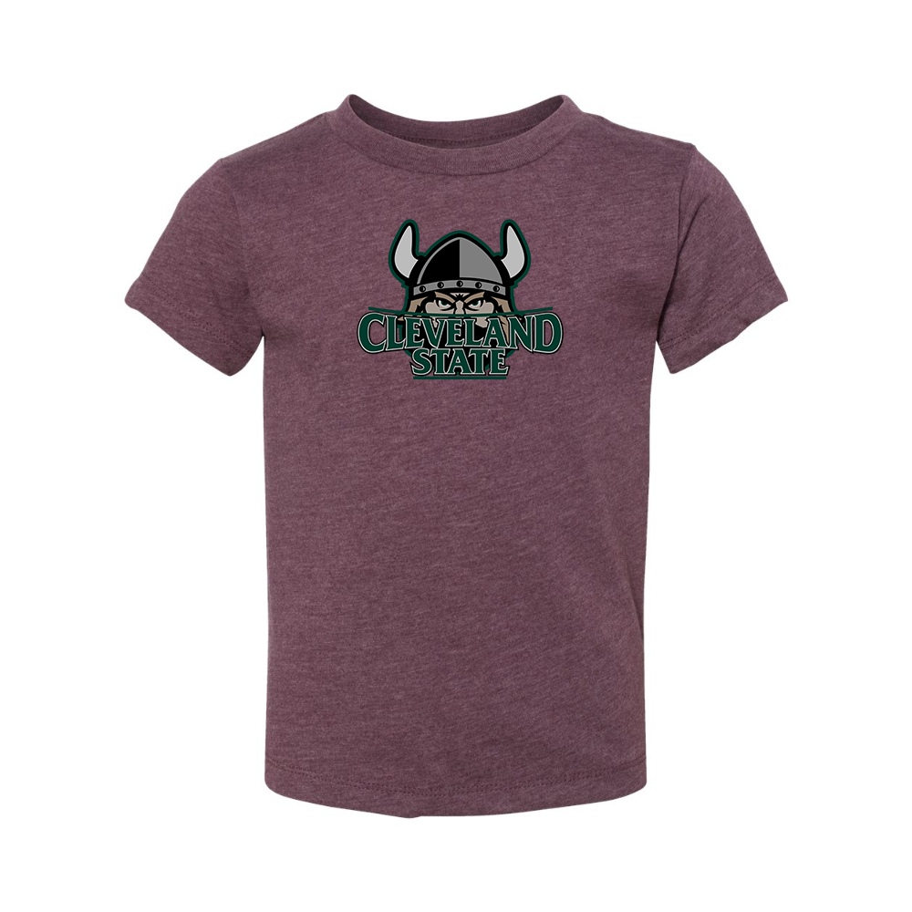 Cleveland State Vikings BELLA  CANVAS Toddler Jersey Tee