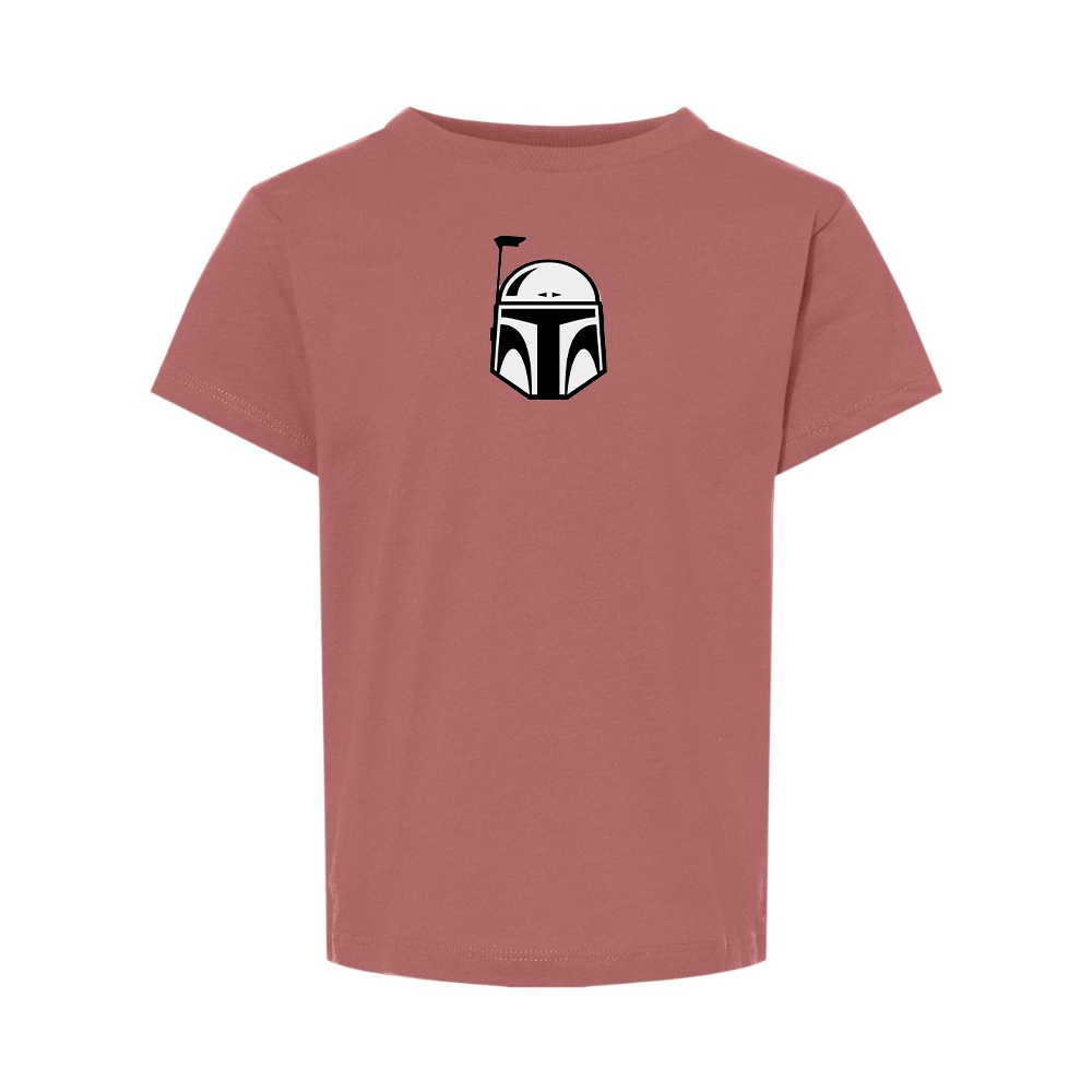 Star Wars Boba Fett Helmet BELLA  CANVAS Toddler Jersey Tee