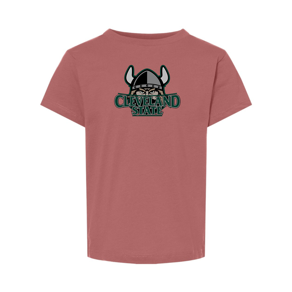Cleveland State Vikings BELLA  CANVAS Toddler Jersey Tee