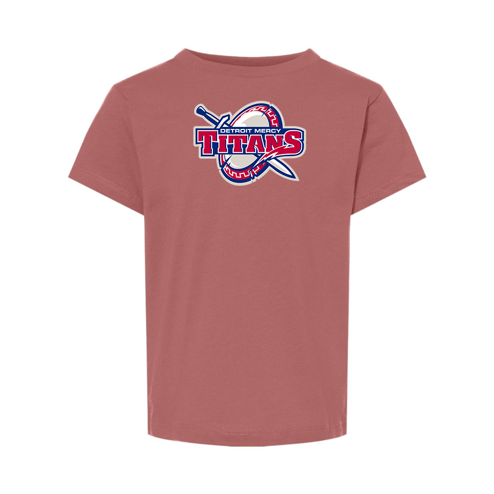 Detroit Titans  BELLA  CANVAS Toddler Jersey Tee
