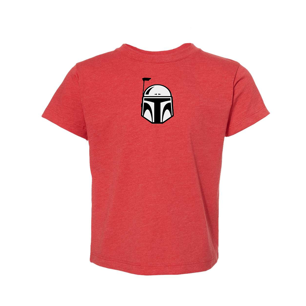Star Wars Boba Fett Helmet BELLA  CANVAS Toddler Jersey Tee