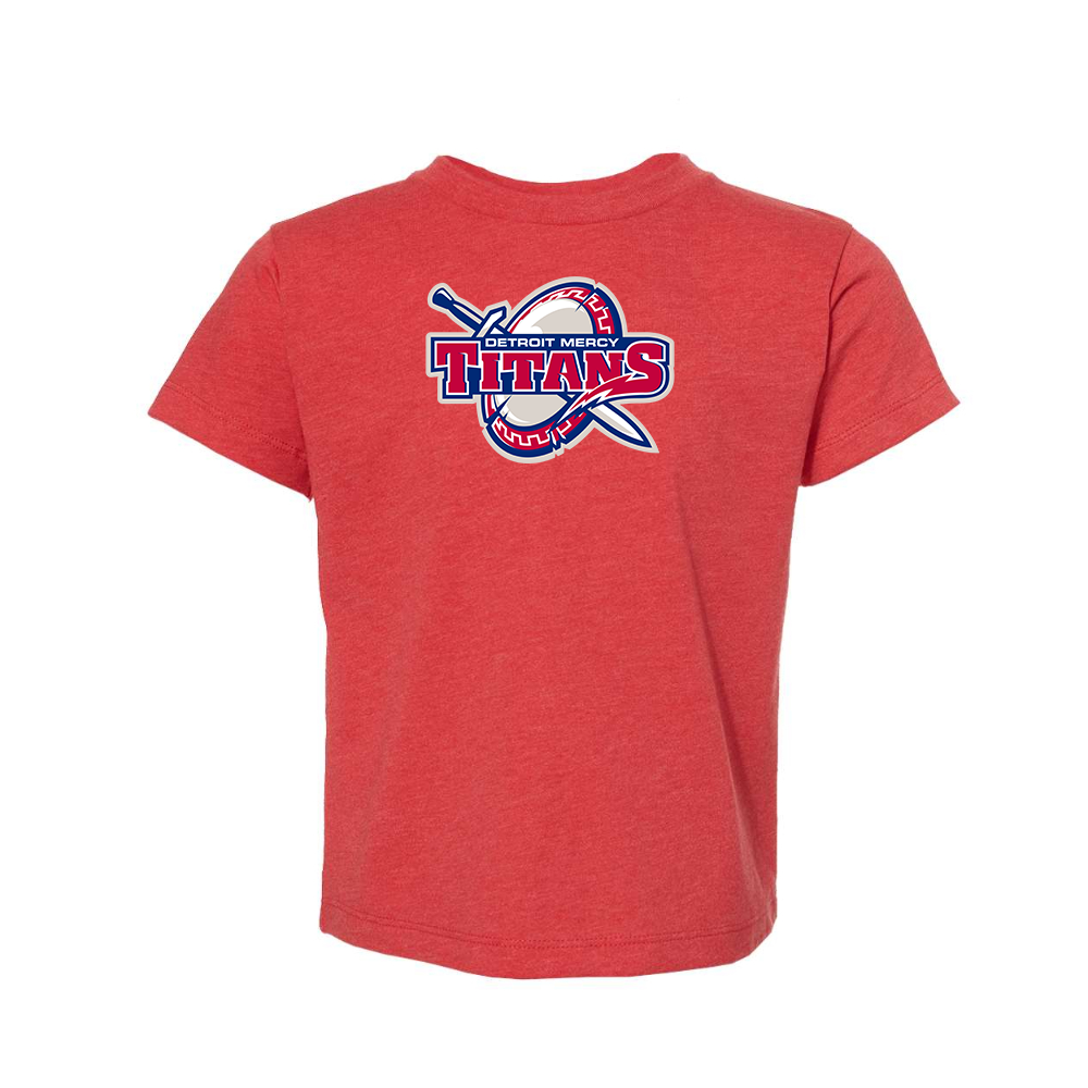 Detroit Titans  BELLA  CANVAS Toddler Jersey Tee