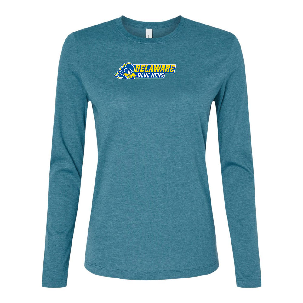 BELLA CANVAS  Delaware Blue Hens Jersey Long Sleeve Tee