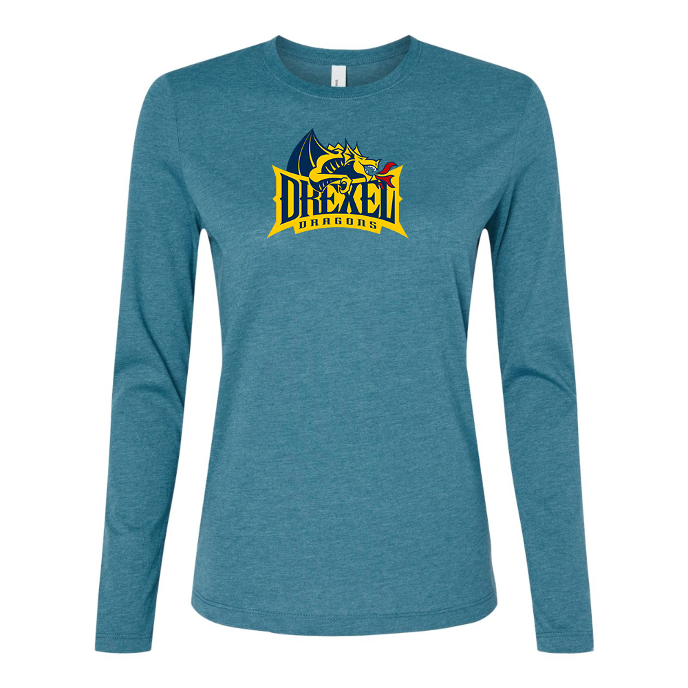 BELLA CANVAS Drexel Dragons Jersey Long Sleeve Tee