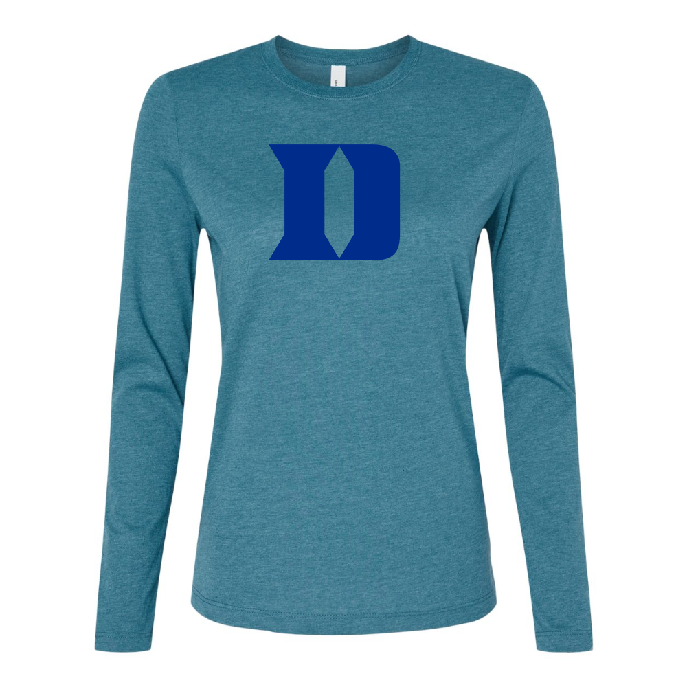 BELLA CANVAS Duke Blue Devils Jersey Long Sleeve Tee