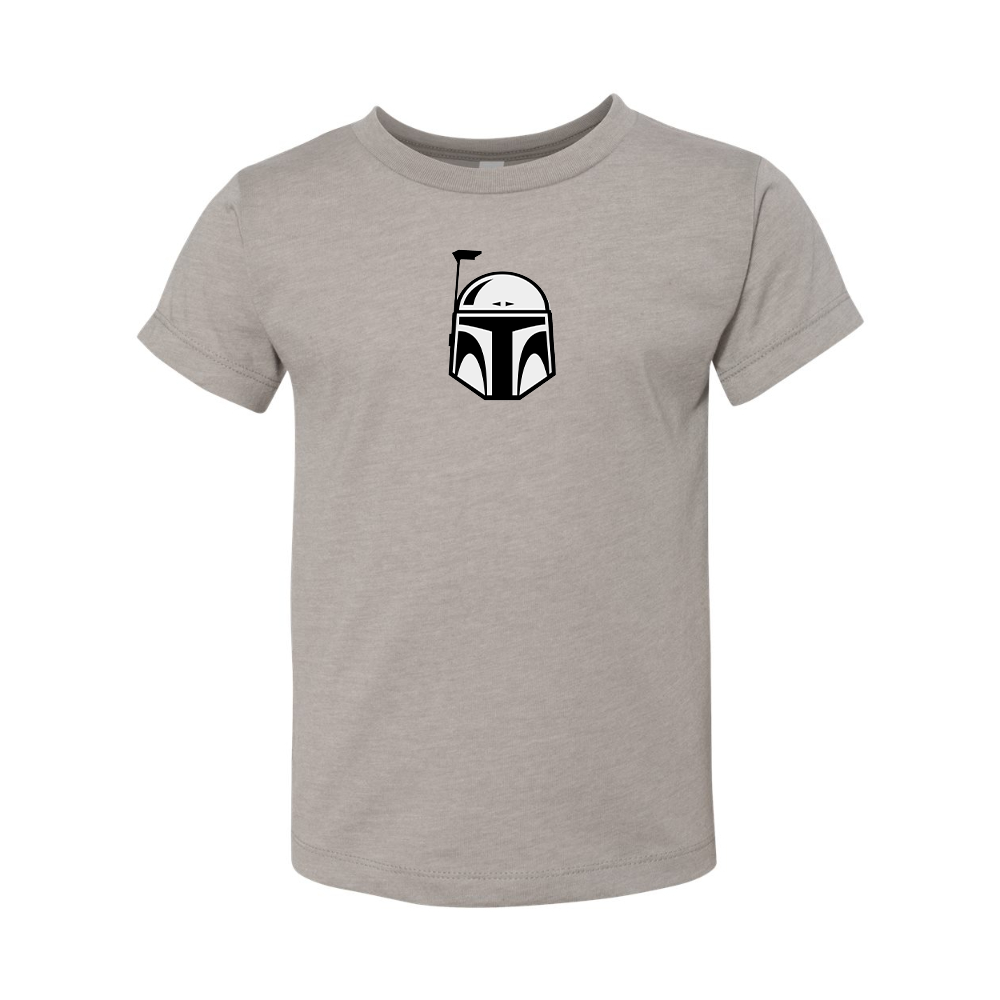 Star Wars Boba Fett Helmet BELLA  CANVAS Toddler Jersey Tee