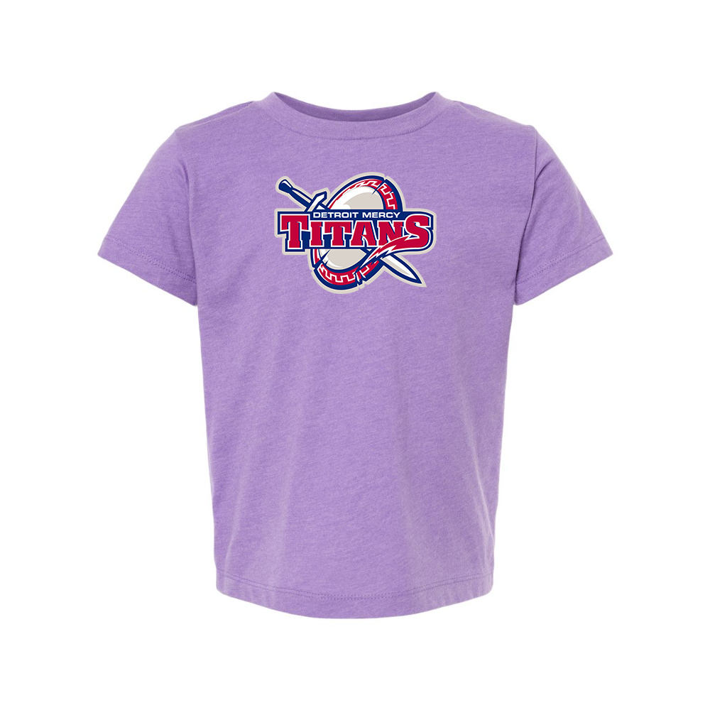 Detroit Titans  BELLA  CANVAS Toddler Jersey Tee