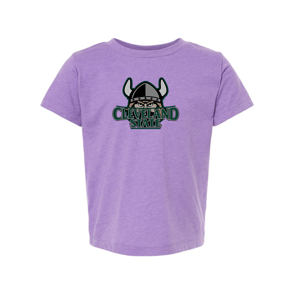 Cleveland State Vikings BELLA  CANVAS Toddler Jersey Tee