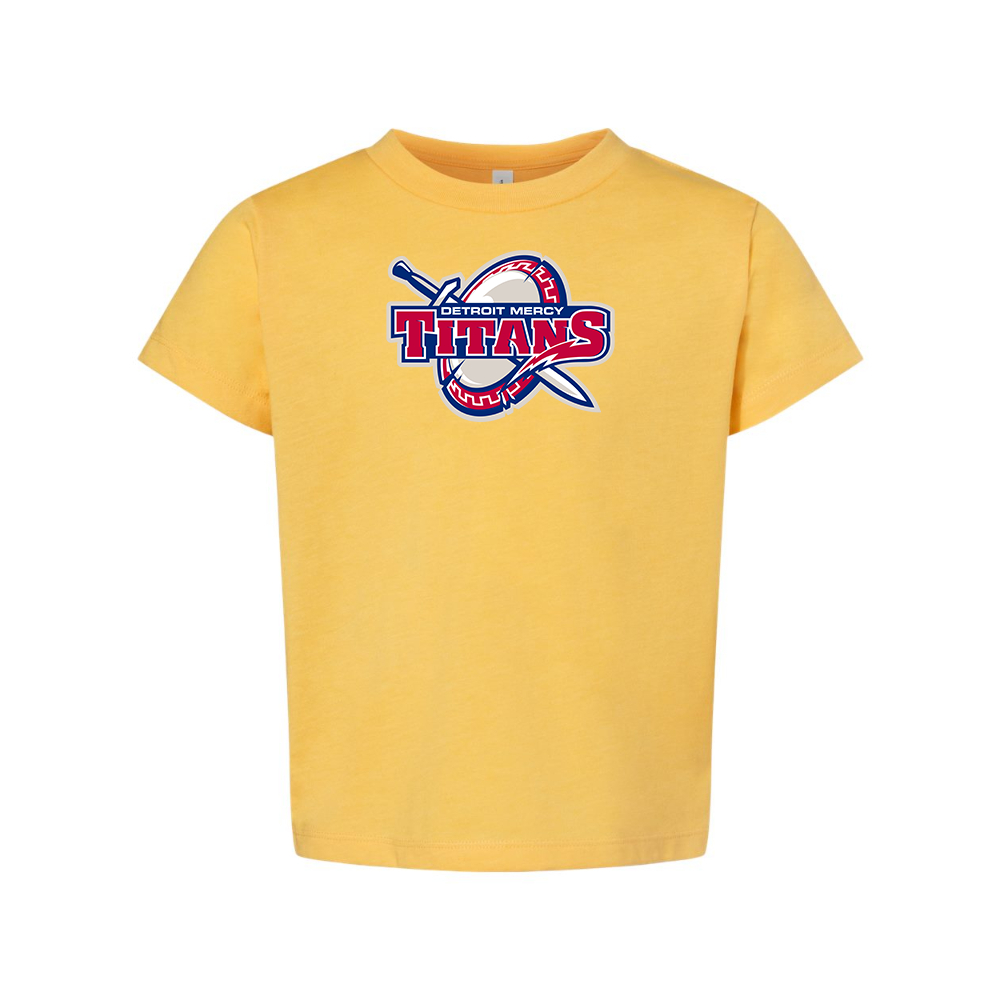 Detroit Titans  BELLA  CANVAS Toddler Jersey Tee