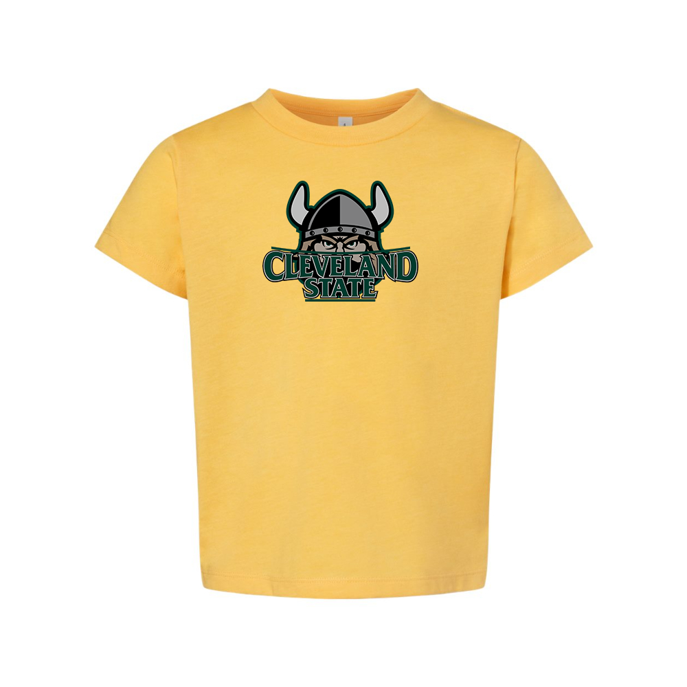 Cleveland State Vikings BELLA  CANVAS Toddler Jersey Tee
