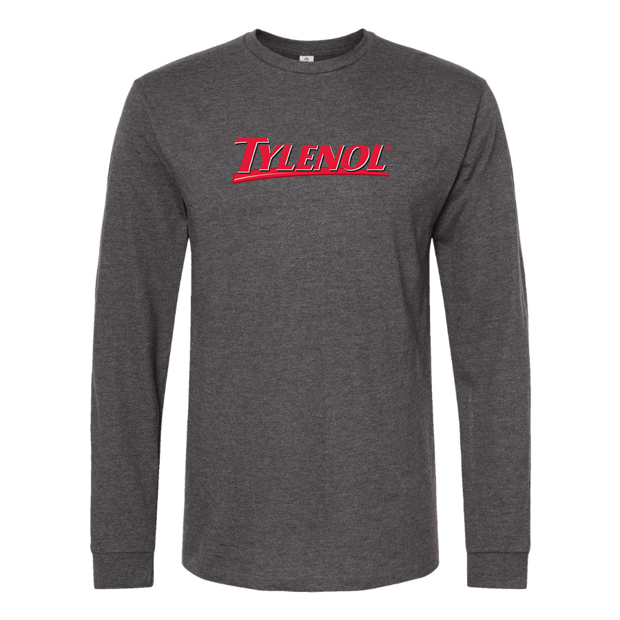 Men's Tylenol Logo Cotton Long Sleeve T-Shirt