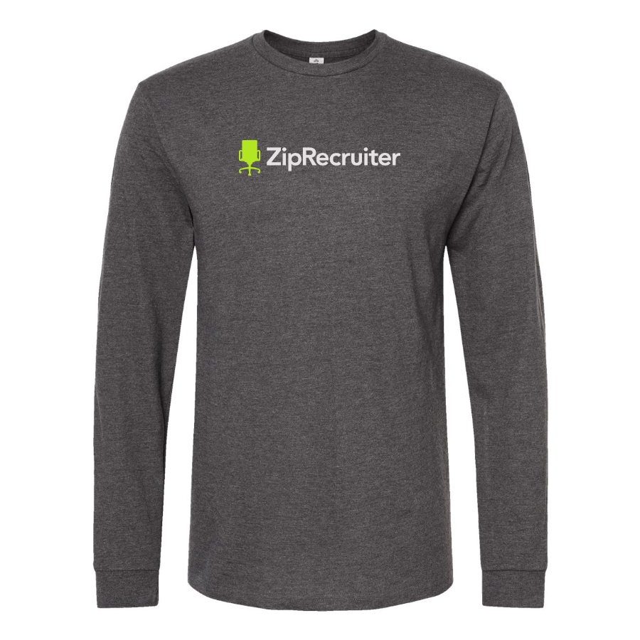 Men's  ZipRecruiter Logo Cotton Long Sleeve T-Shirt