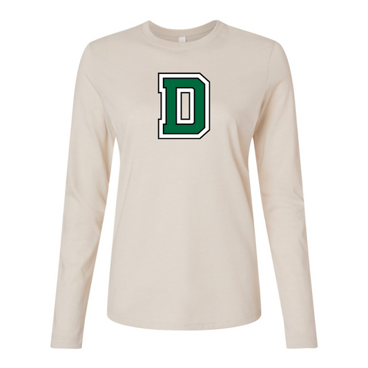BELLA CANVAS Dartmouth Big Green Jersey Long Sleeve Tee