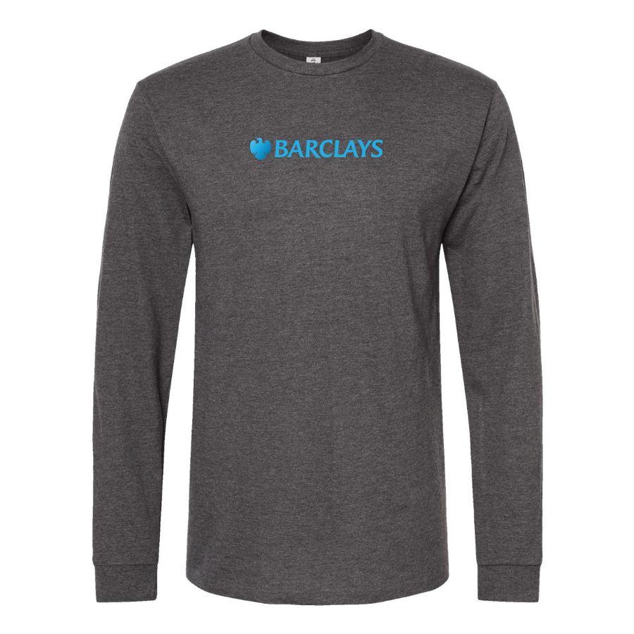 Men's Barclays Logo Cotton Long Sleeve T-Shirt