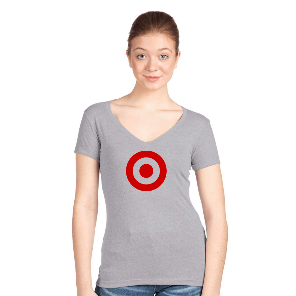 Women's Target   Next Level V-Neck T-Shirt