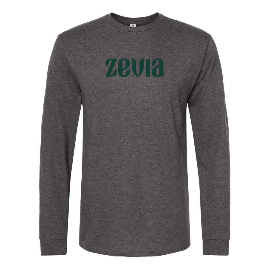 Men's Zevia Logo Cotton Long Sleeve T-Shirt