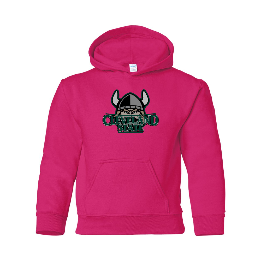 Youth  Cleveland State Vikings Gildan Heavy Blend  Hooded Sweatshirt