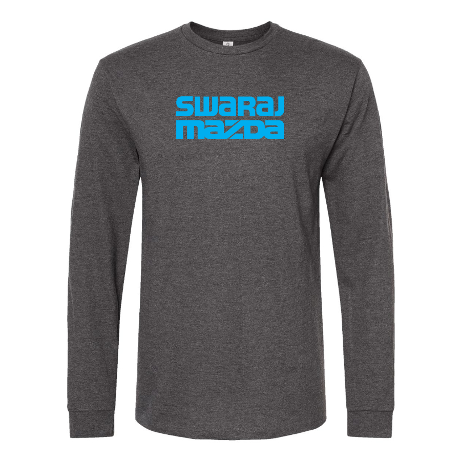 Men's Swaraj Mazda Logo Cotton Long Sleeve T-Shirt