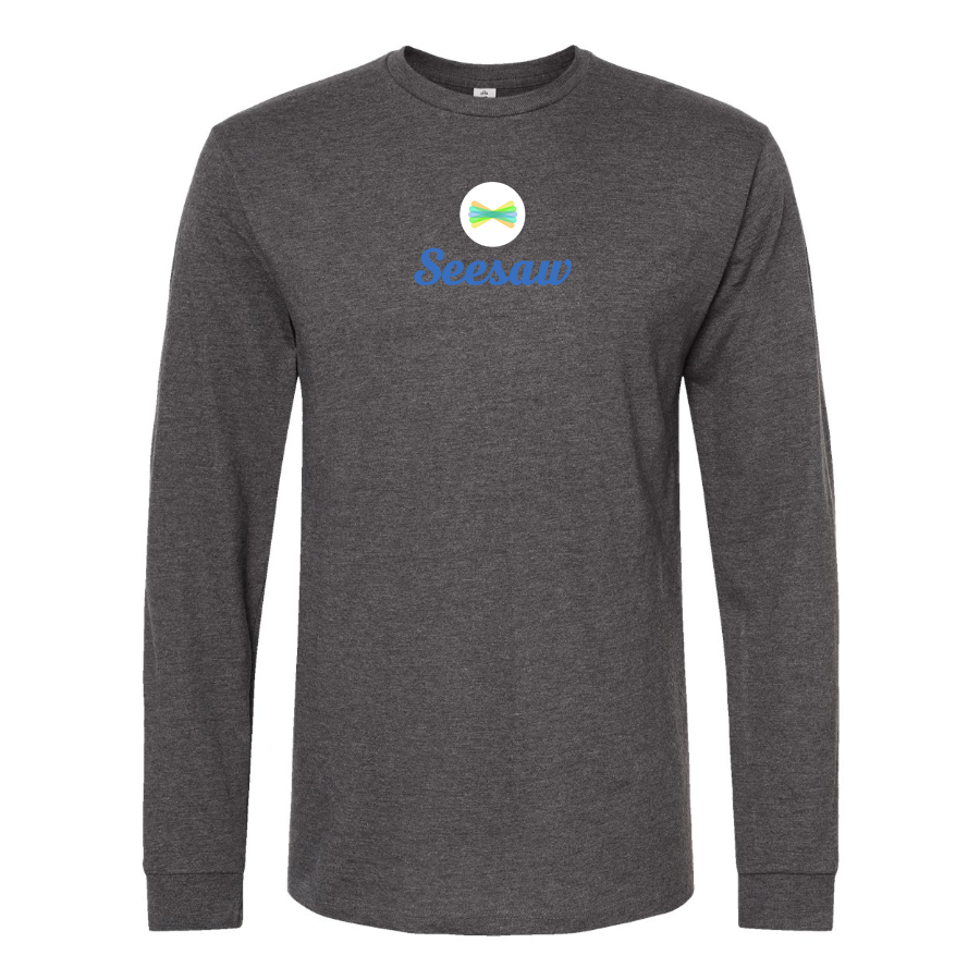 Men's Seesaw Logo Cotton Long Sleeve T-Shirt