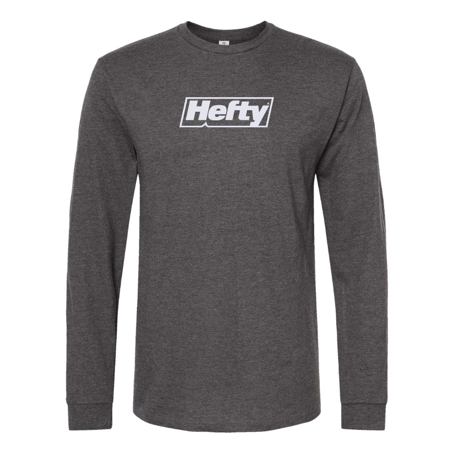 Men's Hefty Logo Cotton Long Sleeve T-Shirt