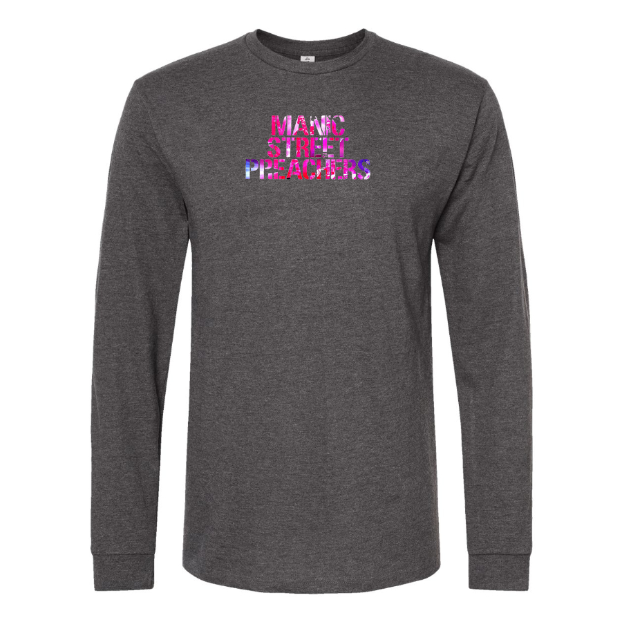 Men's Manic Street Preachers Logo Cotton Long Sleeve T-Shirt