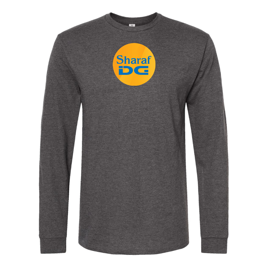 Men's SharafDG Logo Cotton Long Sleeve T-Shirt
