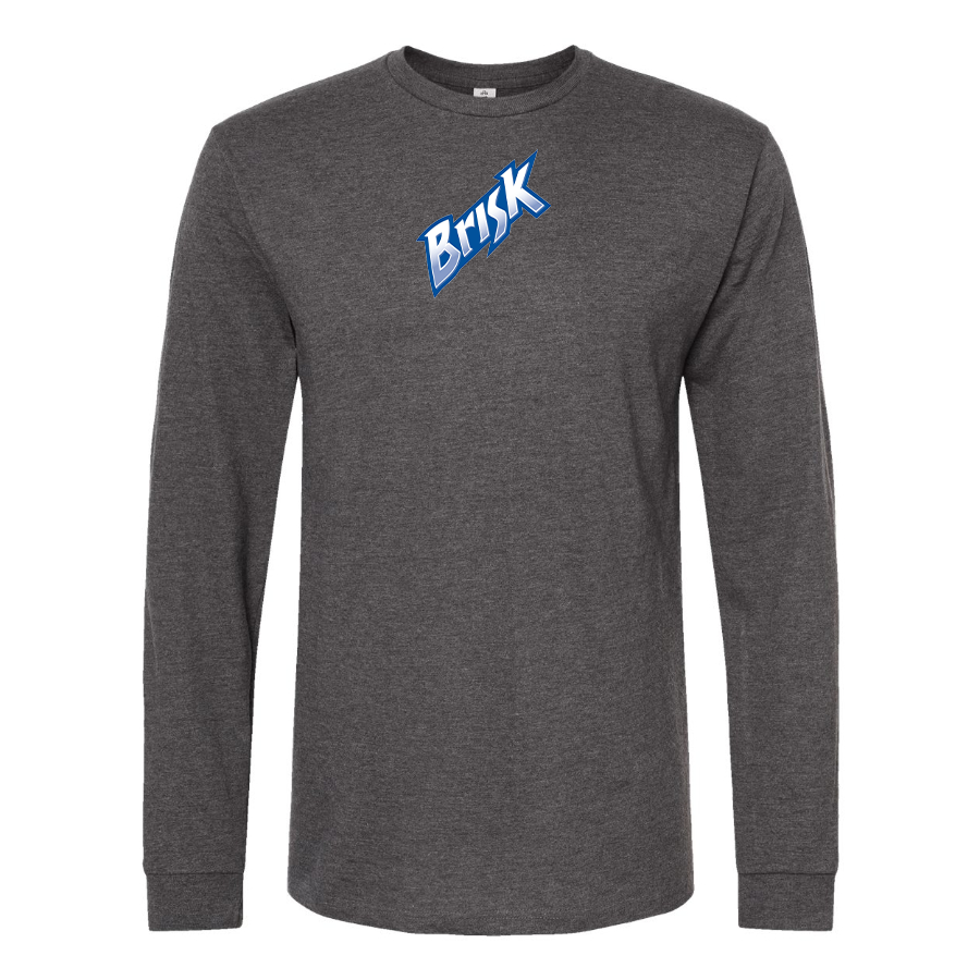 Men's Brisk Logo Cotton Long Sleeve T-Shirt