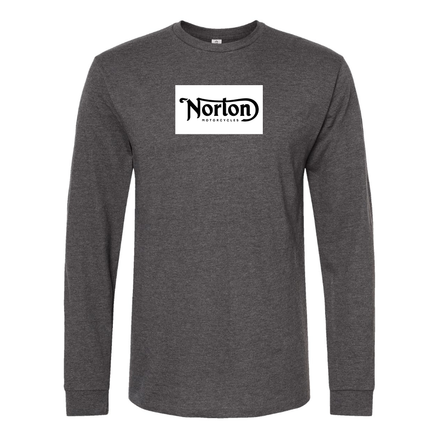 Men's Norton Logo Cotton Long Sleeve T-Shirt