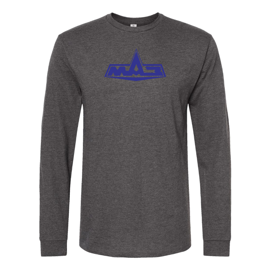 Men's MAZ Logo Cotton Long Sleeve T-Shirt