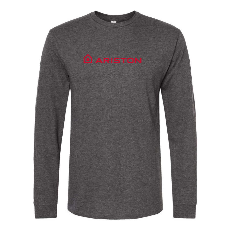 Men's Ariston Logo Cotton Long Sleeve T-Shirt