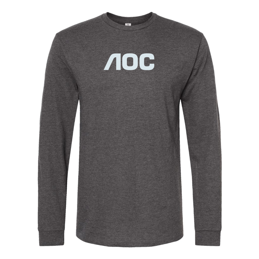 Men's AOC Logo Cotton Long Sleeve T-Shirt
