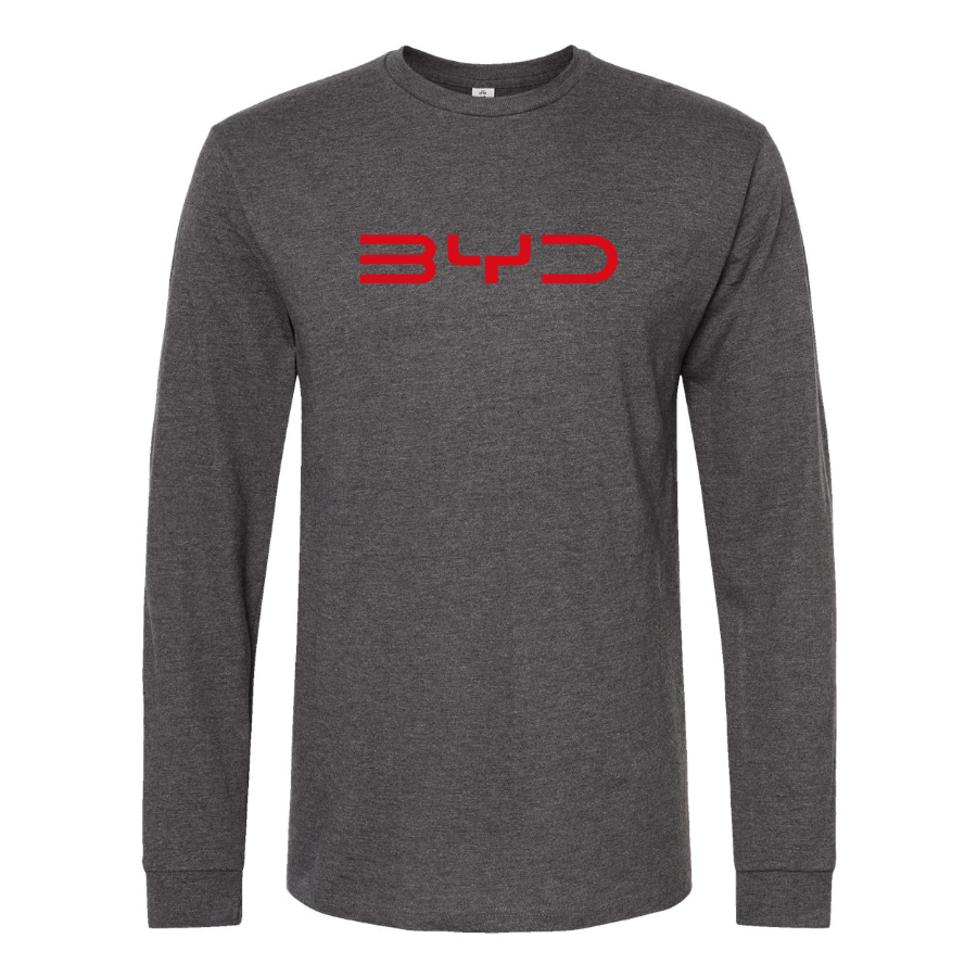 Men's BYD Logo Cotton Long Sleeve T-Shirt