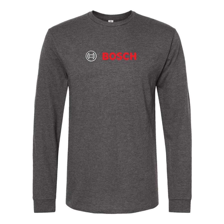 Men's Bosch Logo Cotton Long Sleeve T-Shirt