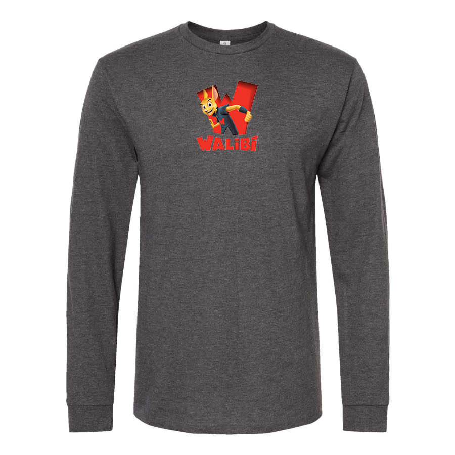 Men's Walibi Logo Cotton Long Sleeve T-Shirt