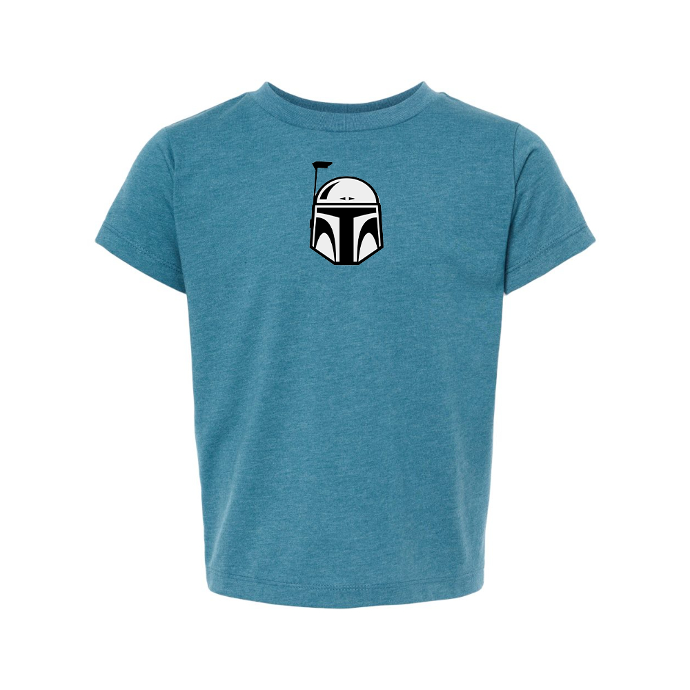 Star Wars Boba Fett Helmet BELLA  CANVAS Toddler Jersey Tee