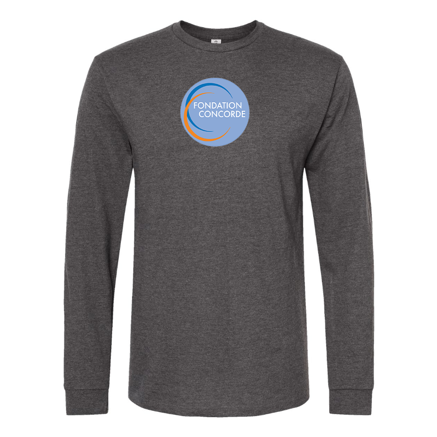 Men's Fondation Concorde Logo Cotton Long Sleeve T-Shirt
