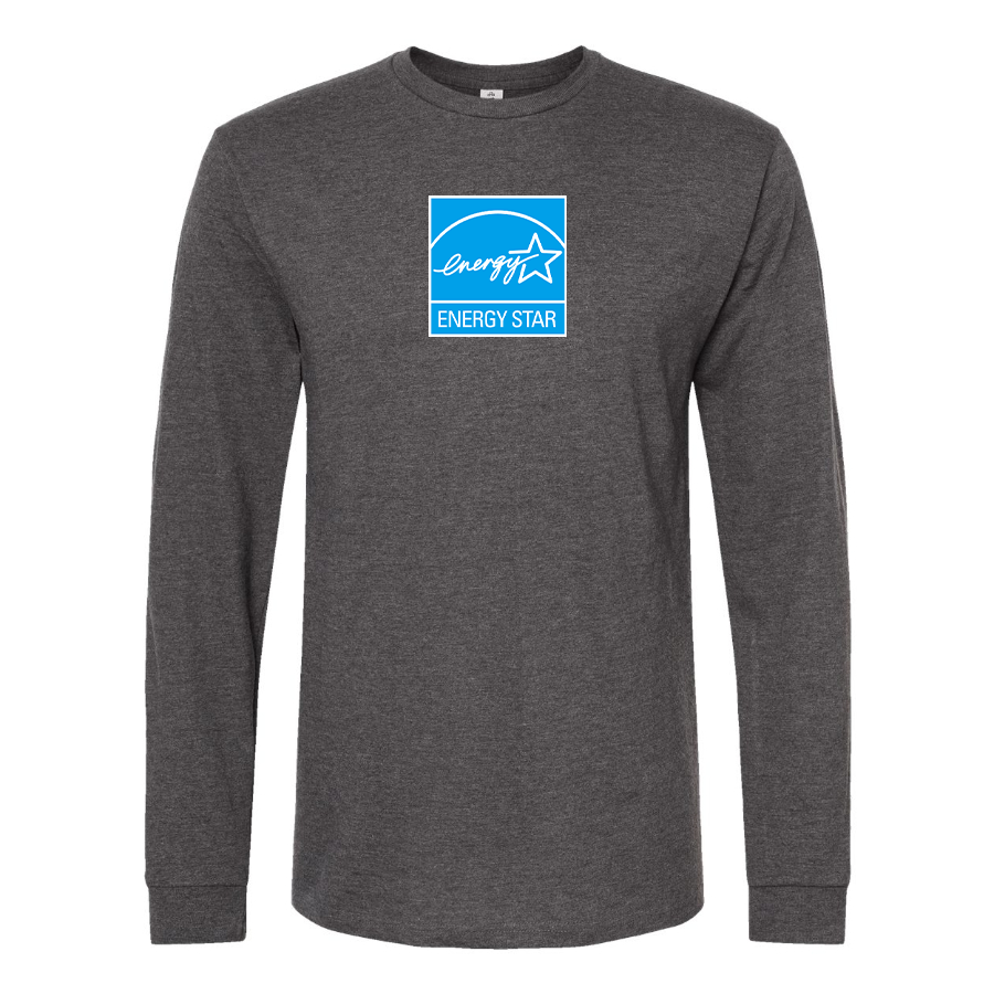 Men's Energy Star Logo Cotton Long Sleeve T-Shirt