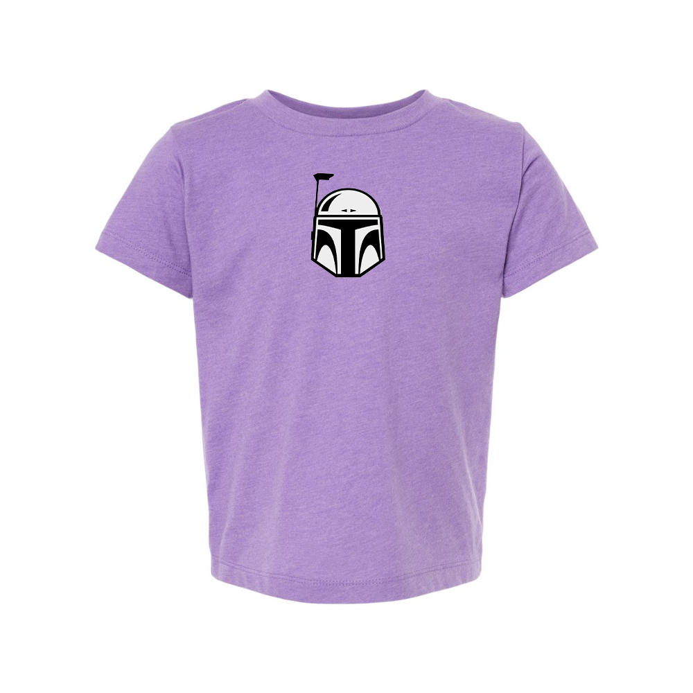 Star Wars Boba Fett Helmet BELLA  CANVAS Toddler Jersey Tee