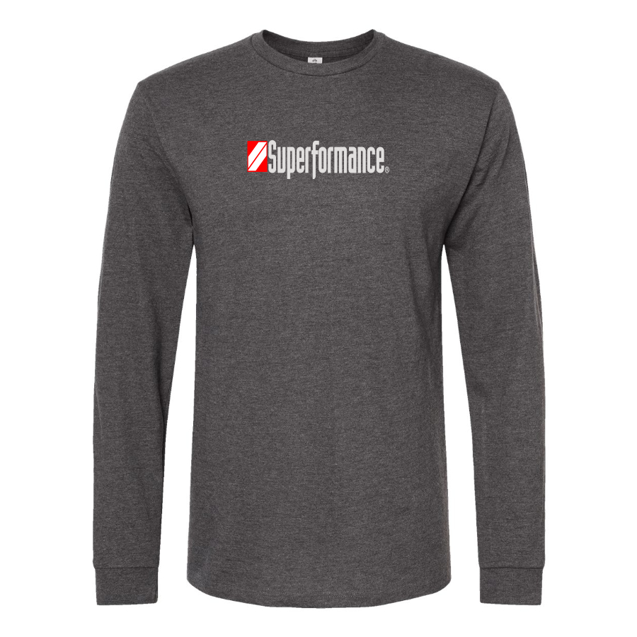 Men's Superformance Logo Cotton Long Sleeve T-Shirt