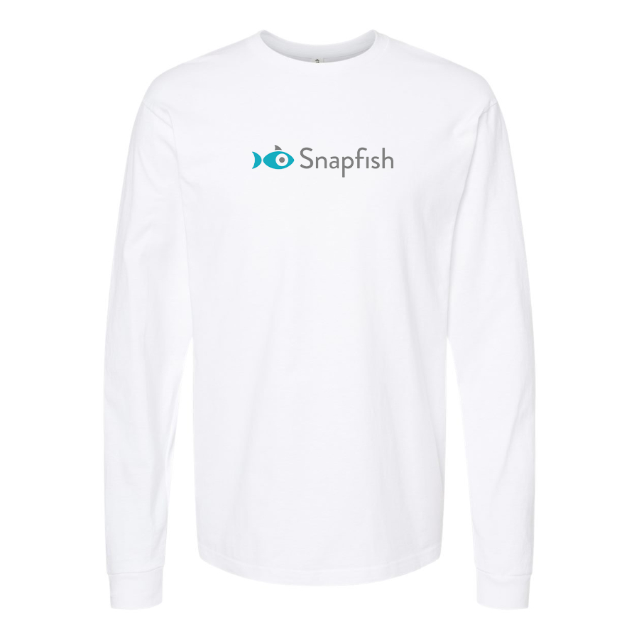 Men's Snapfish Logo Cotton Long Sleeve T-Shirt