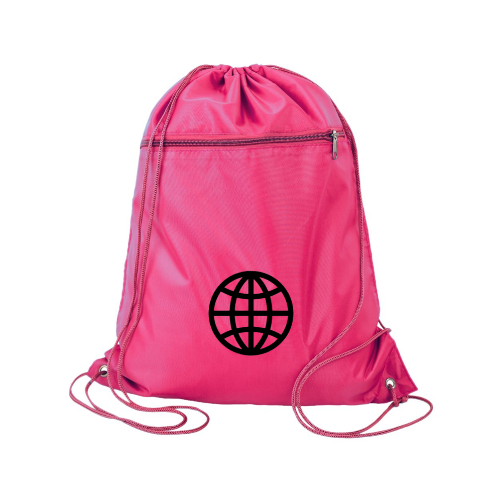 Internet Globe  Q-Tees - Polyester Cinchpack