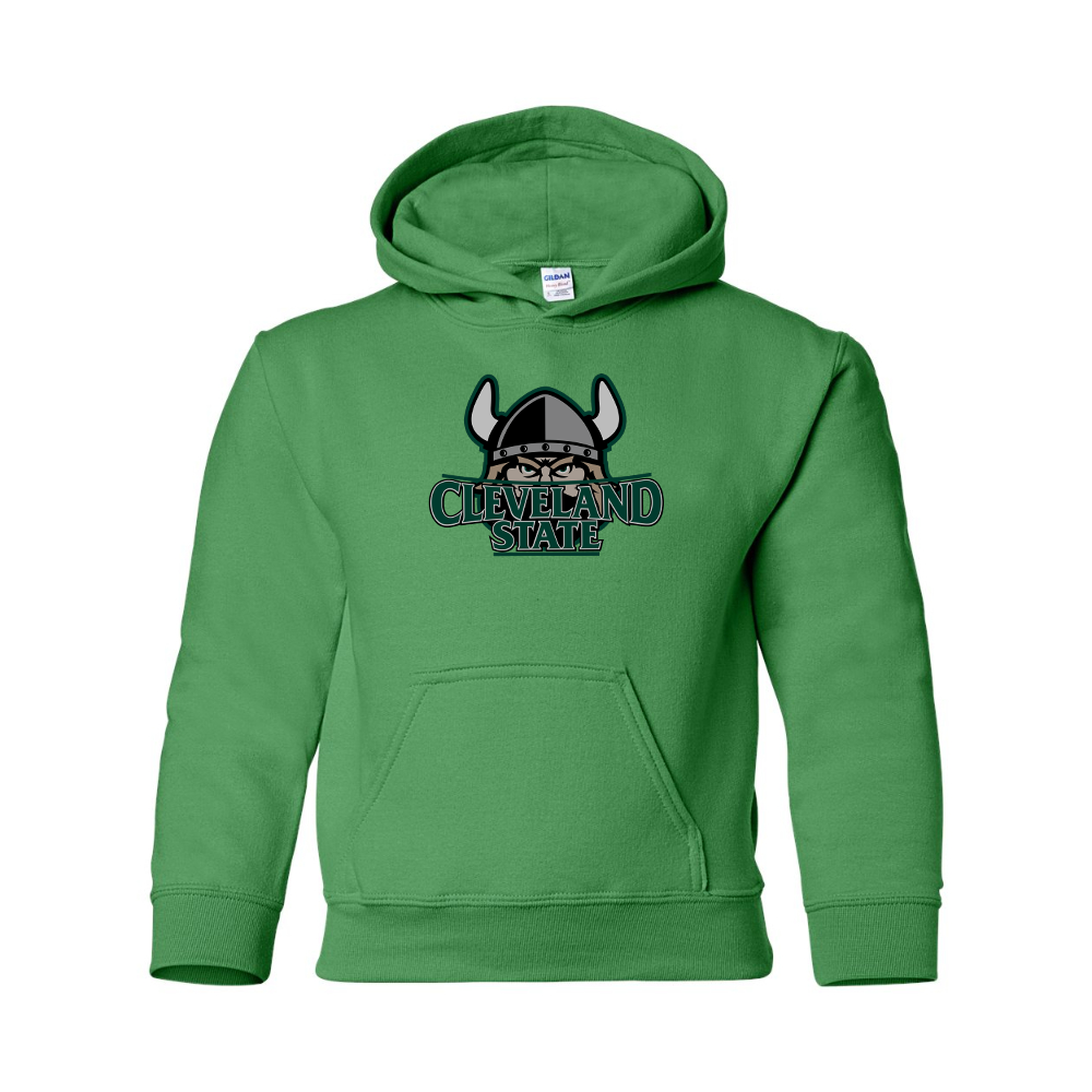 Youth  Cleveland State Vikings Gildan Heavy Blend  Hooded Sweatshirt