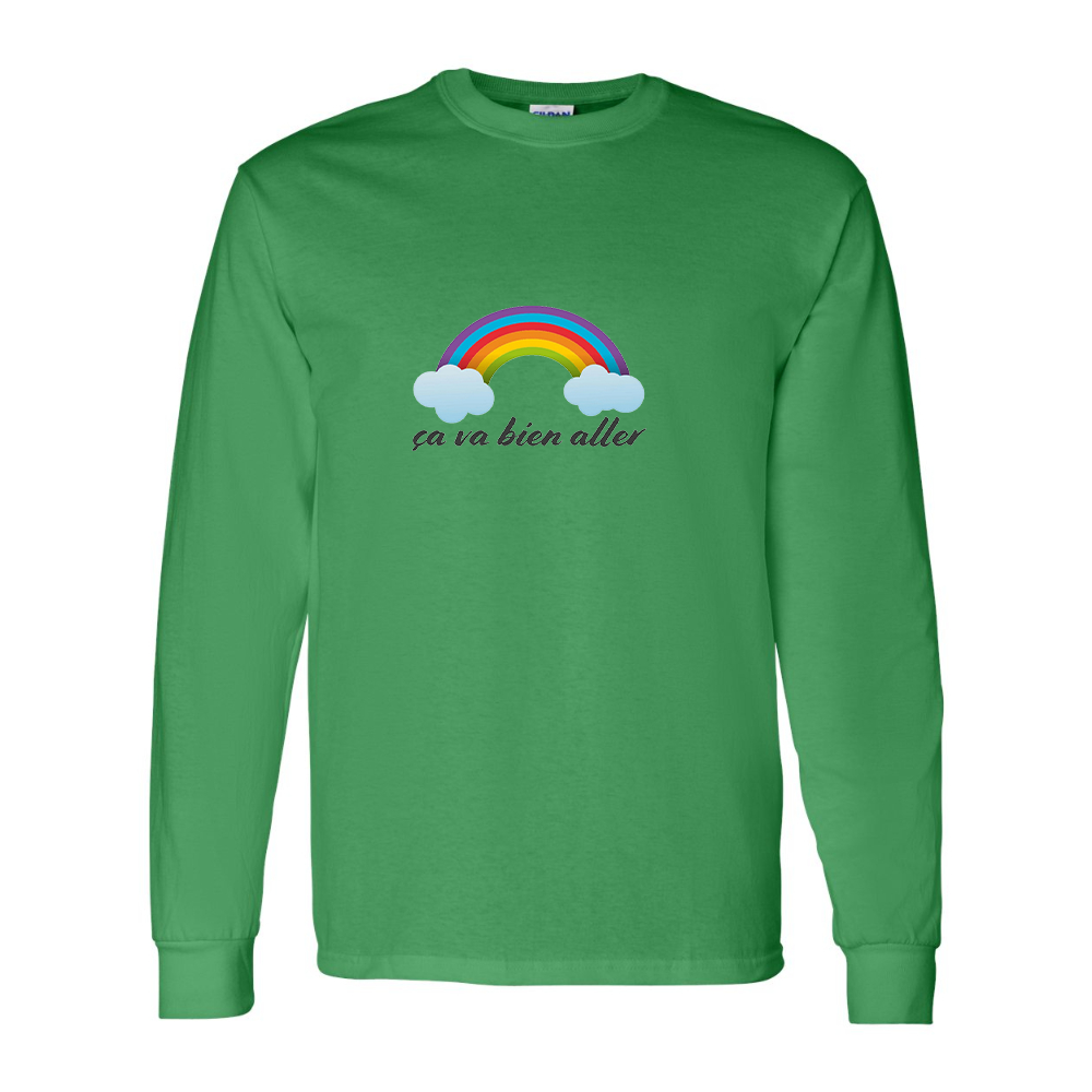 Men's Ça va bien aller Gildan Heavy Cotton Long Sleeve T-Shirt